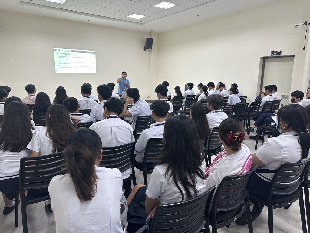 SHS-AdC Conducts Orientation to its Students for the ESC and SHS Voucher Program