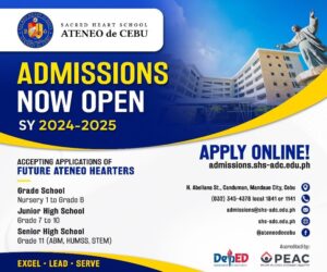 Sacred Heart School - Ateneo de Cebu Opens Admissions for School Year 2024-2025