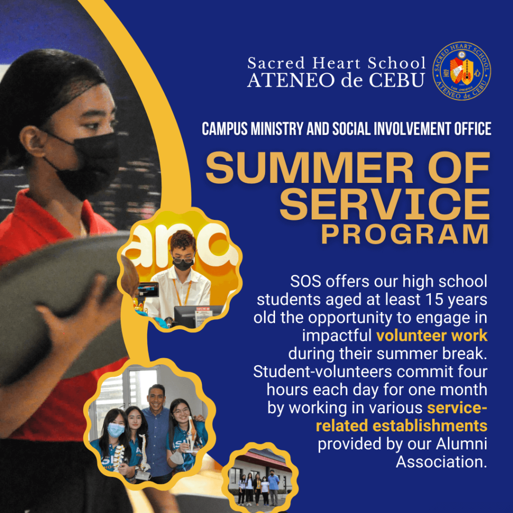 Transform Your Summer: Join Summer of Service (SOS) Program at Sacred Heart School - Ateneo de Cebu!