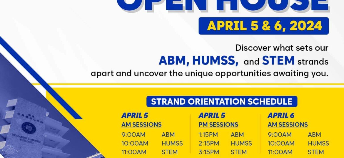 SENIOR HIGH SCHOOL DEPARTMENT OPEN HOUSE
